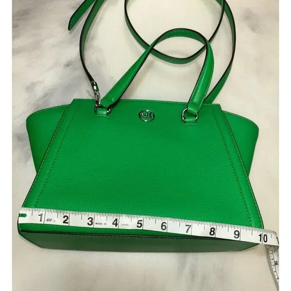 NWT Michael Kors Freya Sm Satchel In Palm Green MSRP $328 - Picture 8 of 9